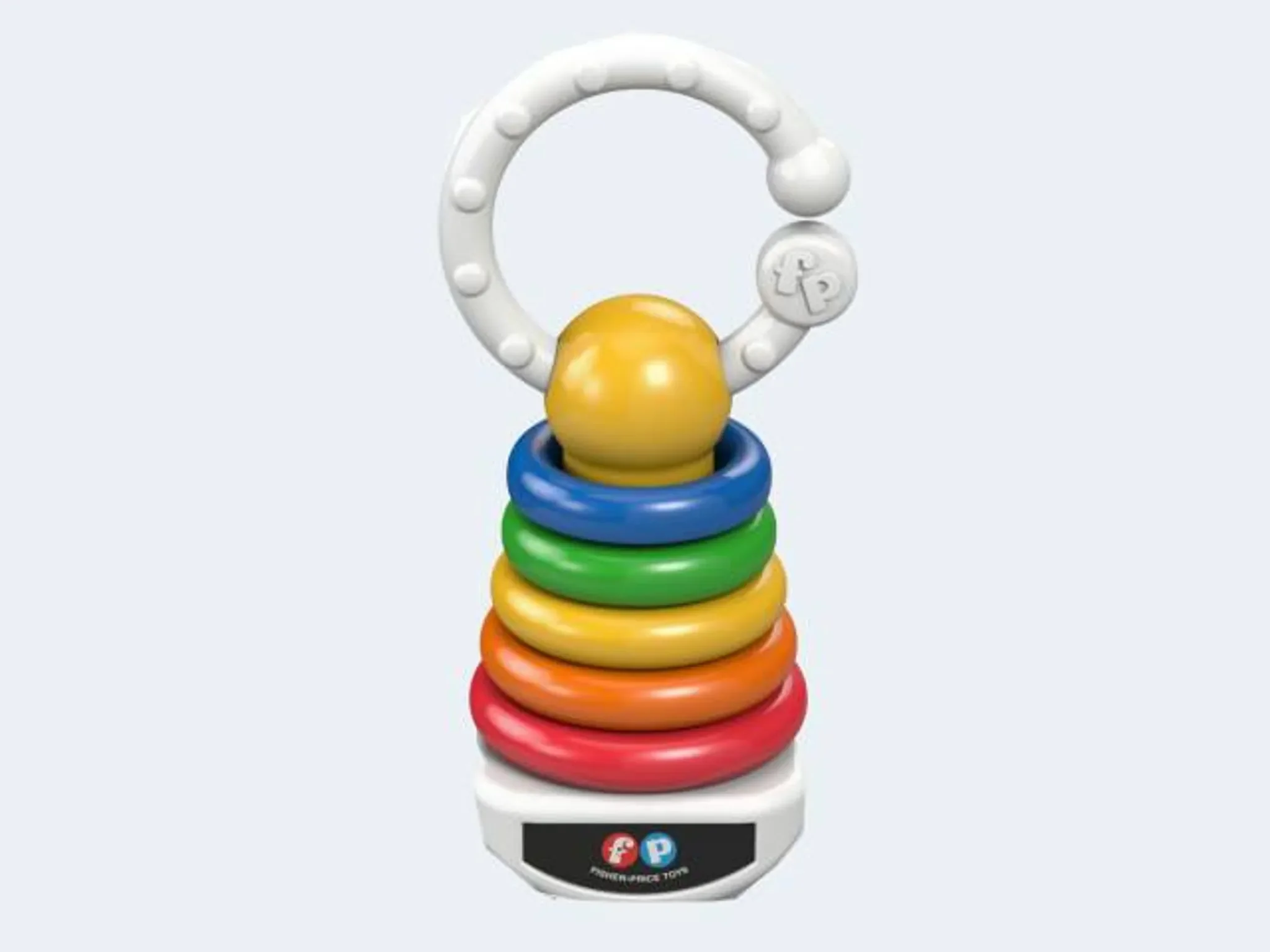 Farbring-Rassel – klassisches Babyspielzeug mit bunten Ringen